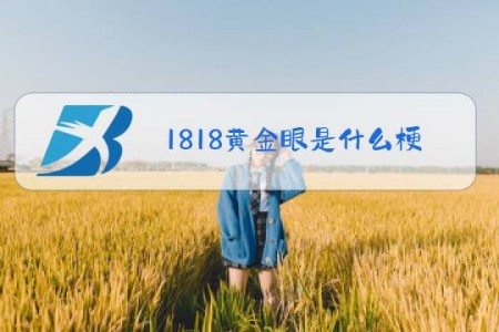 1818黄金眼是什么梗