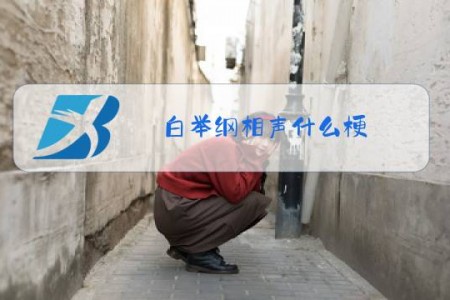 白举纲相声什么梗