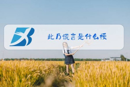 此乃谎言是什么梗