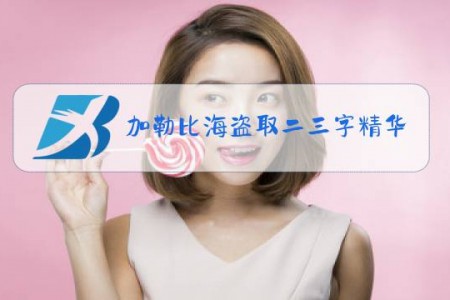 加勒比海盗取二三字精华什么梗