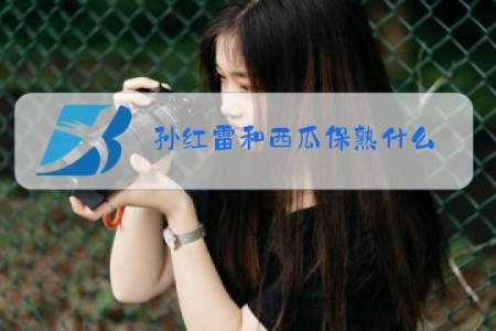 孙红雷和西瓜保熟什么?梗
