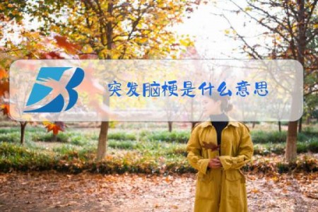突发脑梗是什么意思