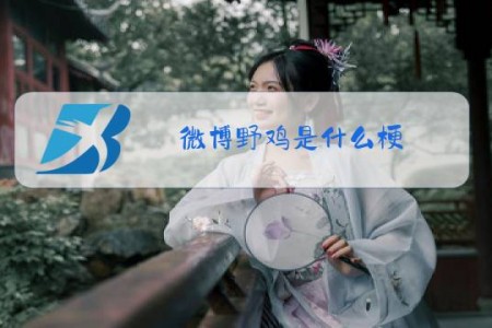微博野鸡是什么梗