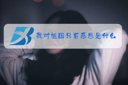 我对祖国只有感恩是什么梗