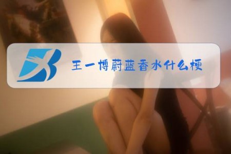 王一博蔚蓝香水什么梗