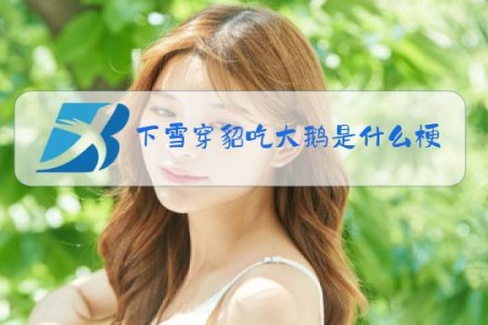 下雪穿貂吃大鹅是什么梗